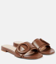 Gianvito Rossi Embellished leather mules - Gianvito Rossi 缀饰皮革穆勒鞋