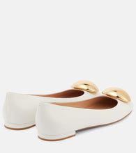 Gianvito Rossi Sphera leather ballet flats