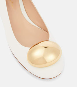 Gianvito Rossi Sphera leather ballet flats