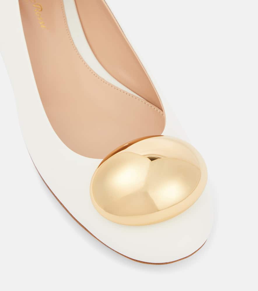 Gianvito Rossi Sphera leather ballet flats