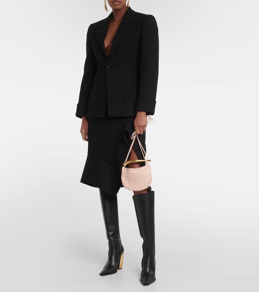 Bottega Veneta Sardine Intrecciato Baby leather crossbody bag