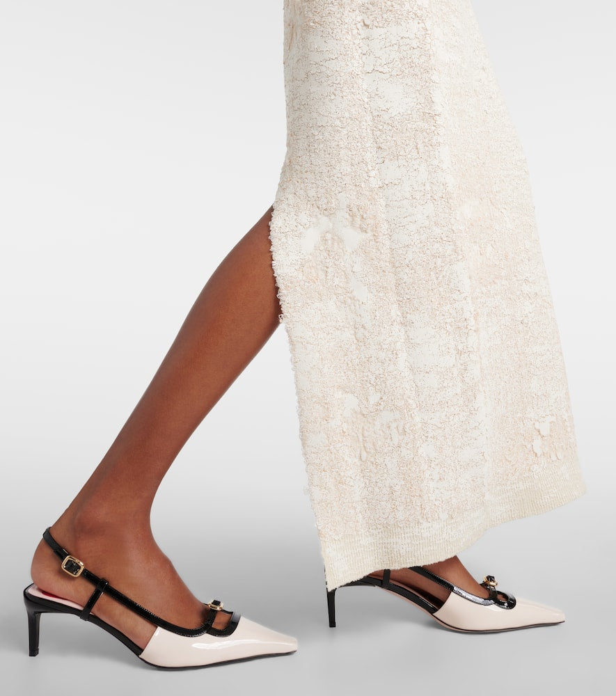 Roger Vivier Viv√¢¬Ä¬ô Canard patent leather slingback pumps