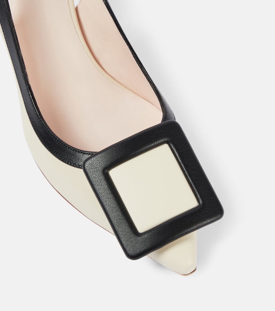 Roger Vivier Viv' in the City leather slingback pumps