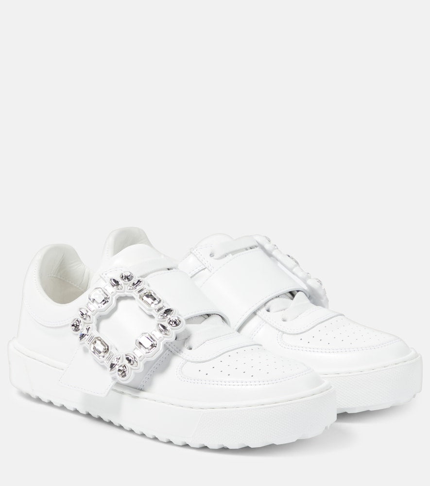 Roger Vivier Very Vivier embellished leather sneakers