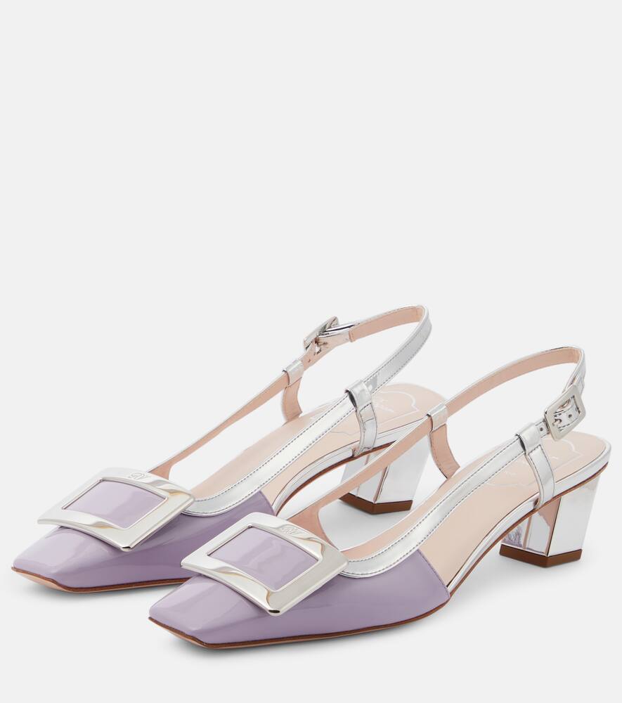Roger Vivier Belle Vivier leather slingback pumps