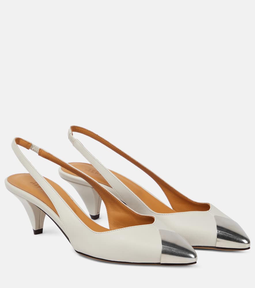 Isabel Marant Elina leather slingback pumps