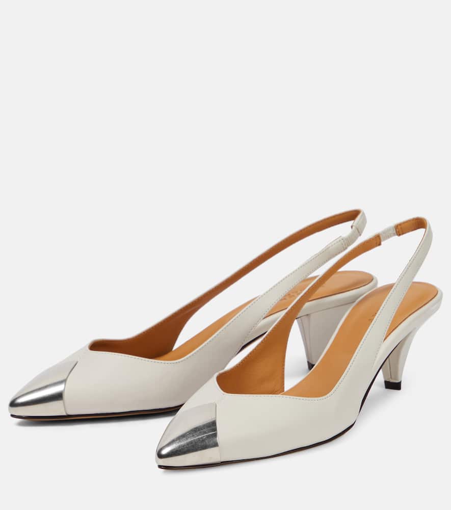Isabel Marant Elina leather slingback pumps