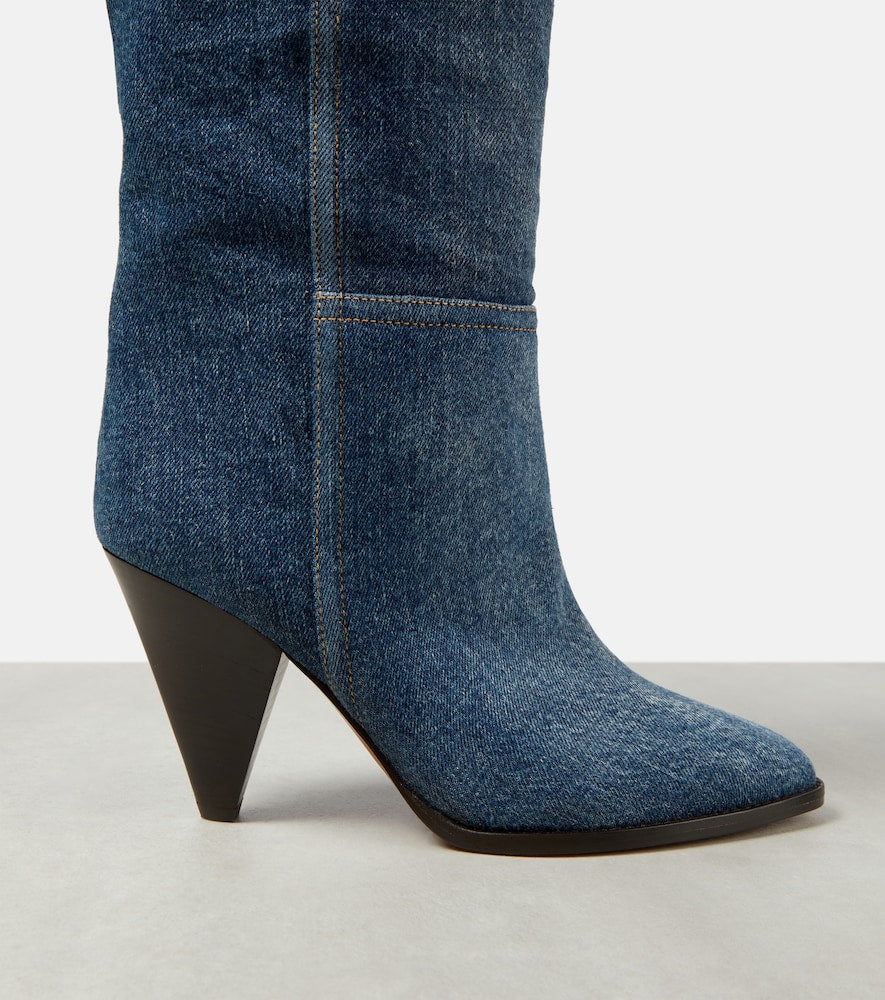 Isabel Marant Ririo denim knee-high boots