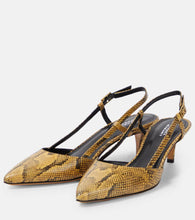 Isabel Marant Pilia leather slingback pumps