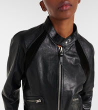 Tom Ford Cropped leather biker jacket