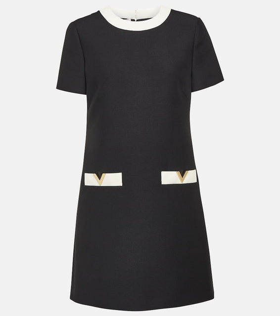 Valentino Wool and silk minidress
