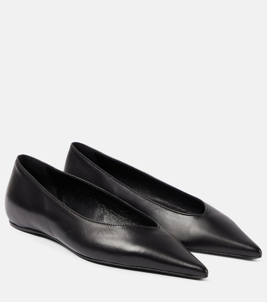 Toteme The Asymmetric leather ballet flats