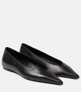 Toteme The Asymmetric leather ballet flats