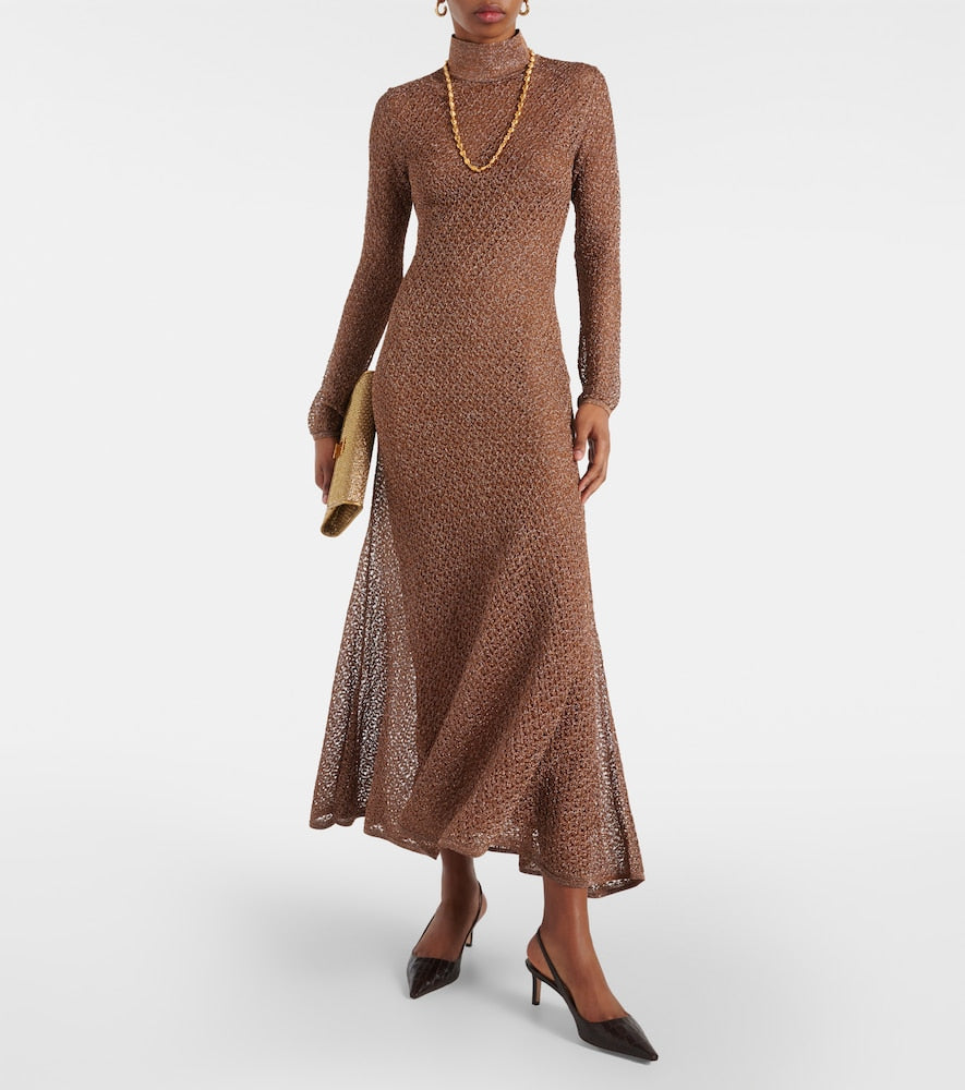 Tom Ford Open-knit Lurex√Ç¬Æ maxi dress