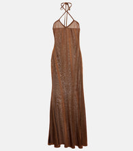 Tom Ford Halterneck jersey maxi dress. Tom Ford 挂脖平纹针织超长连衣裙