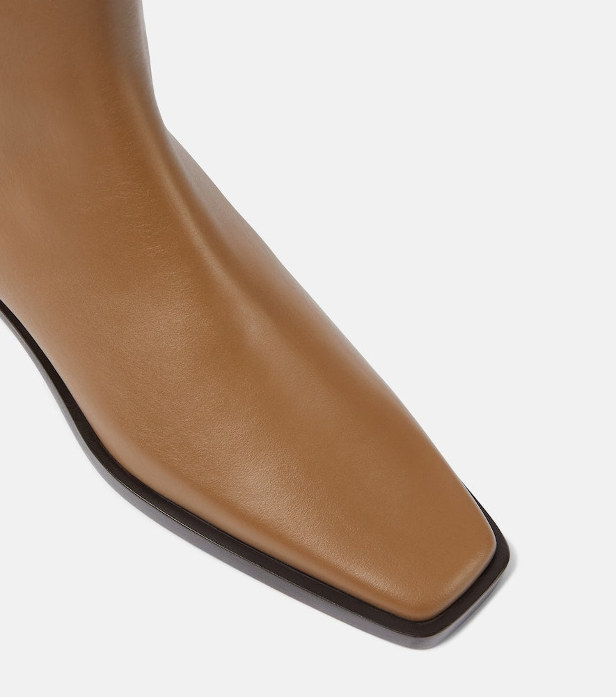 Toteme The Belted leather ankle boots