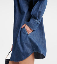 Valentino VGold chambray denim shirt dress