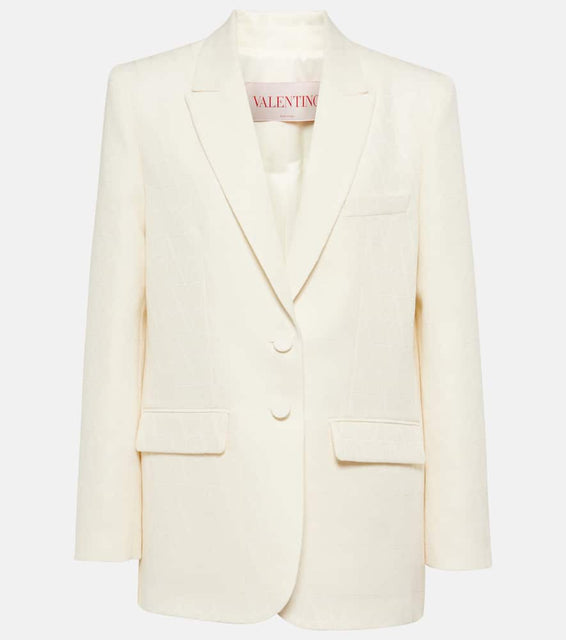 Valentino Toile Iconographe Cr√É¬™pe Couture blazer