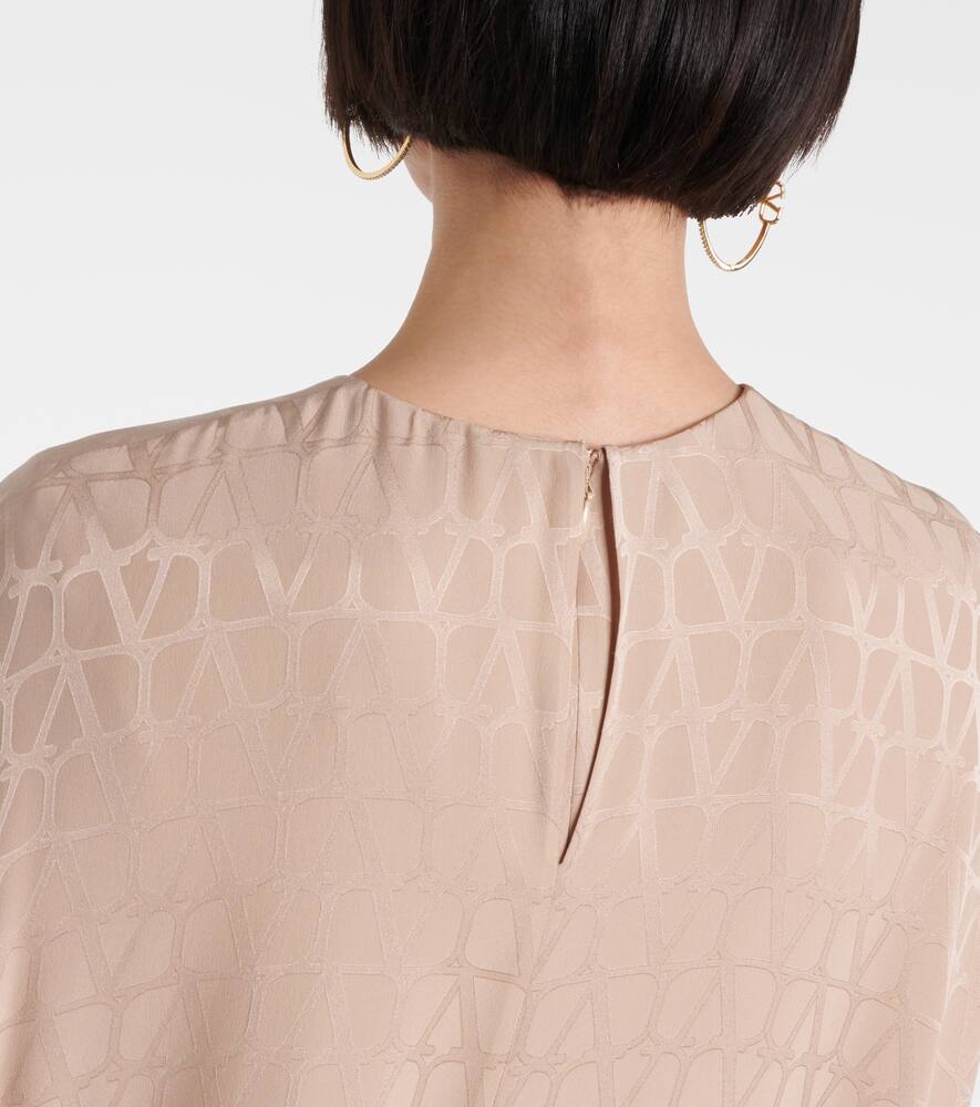 Valentino Toile Iconographe silk jacquard minidress