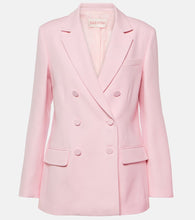 Valentino Double-breasted wool and silk blazer - 华伦天奴双排扣羊毛真丝西装外套