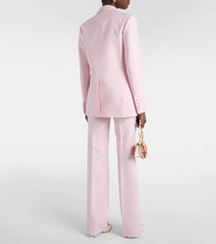 Valentino Double-breasted wool and silk blazer