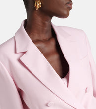 Valentino Double-breasted wool and silk blazer