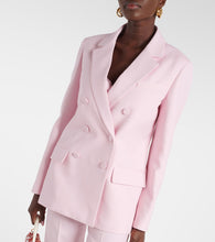Valentino Double-breasted wool and silk blazer