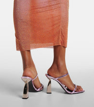 Nodaleto Angel A metallic leather mules