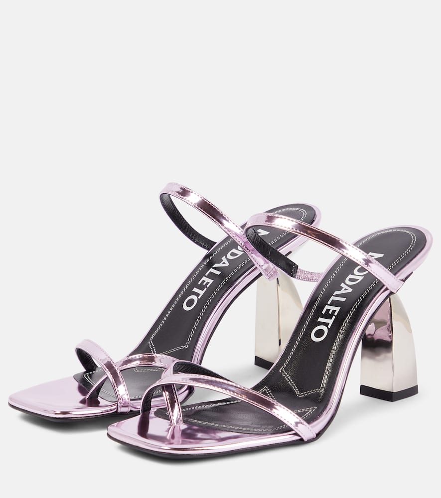 Nodaleto Angel A metallic leather mules
