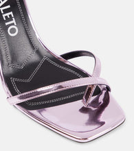 Nodaleto Angel A metallic leather mules