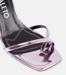 Nodaleto Angel A metallic leather mules