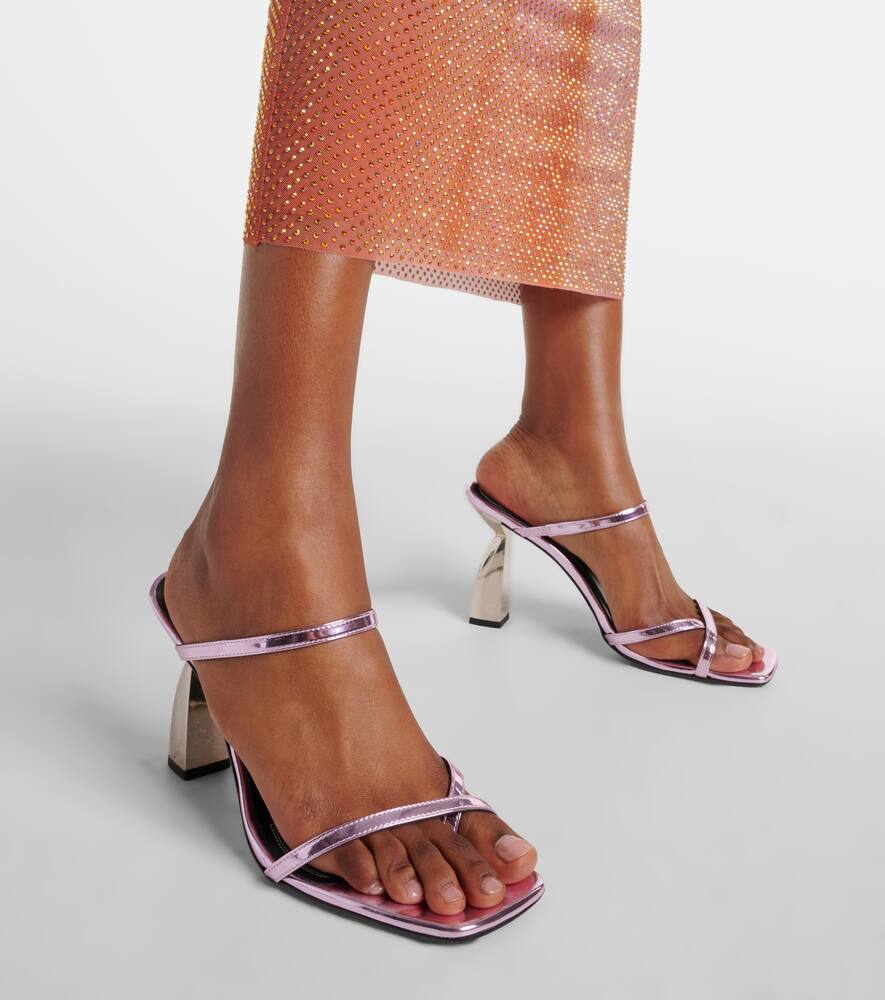Nodaleto Angel A metallic leather mules