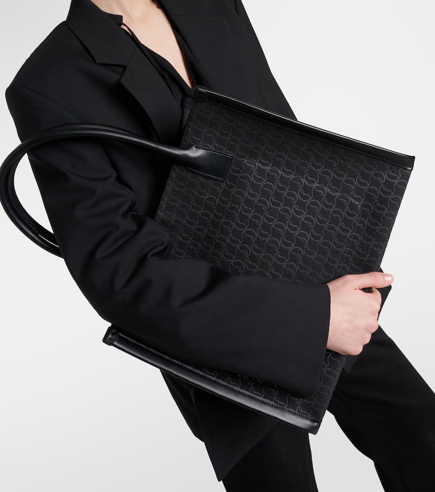 Christian Louboutin By My Side E/W Large canvas tote bag