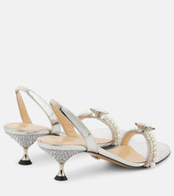 Mach & Mach Diamond Of Elizabeth 55 leather sandals