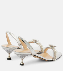 Mach & Mach Diamond Of Elizabeth 55 leather sandals