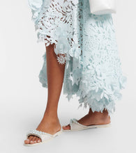 Mach & Mach Sirene faux-pearl leather slides