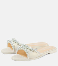 Mach & Mach Sirene faux-pearl leather slides