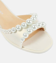 Mach & Mach Sirene faux-pearl leather slides