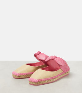 Jimmy Choo Reka leather-trimmed espadrilles