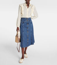 Chloe Marcie leather-trimmed crochet espadrilles