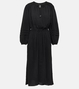 Marant Etoile Lydie ruched crêpe midi dress