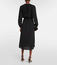 Marant Etoile Lydie ruched crêpe midi dress