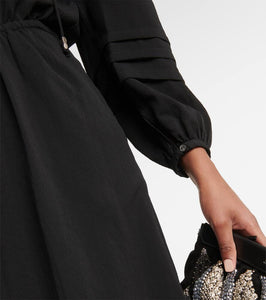Marant Etoile Lydie ruched crêpe midi dress