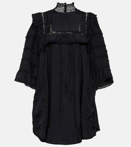Isabel Marant Zakae ruffle-trimmed silk minidress