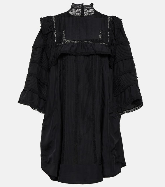 Isabel Marant Zakae ruffle-trimmed silk minidress