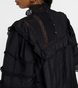 Isabel Marant Zakae ruffle-trimmed silk minidress