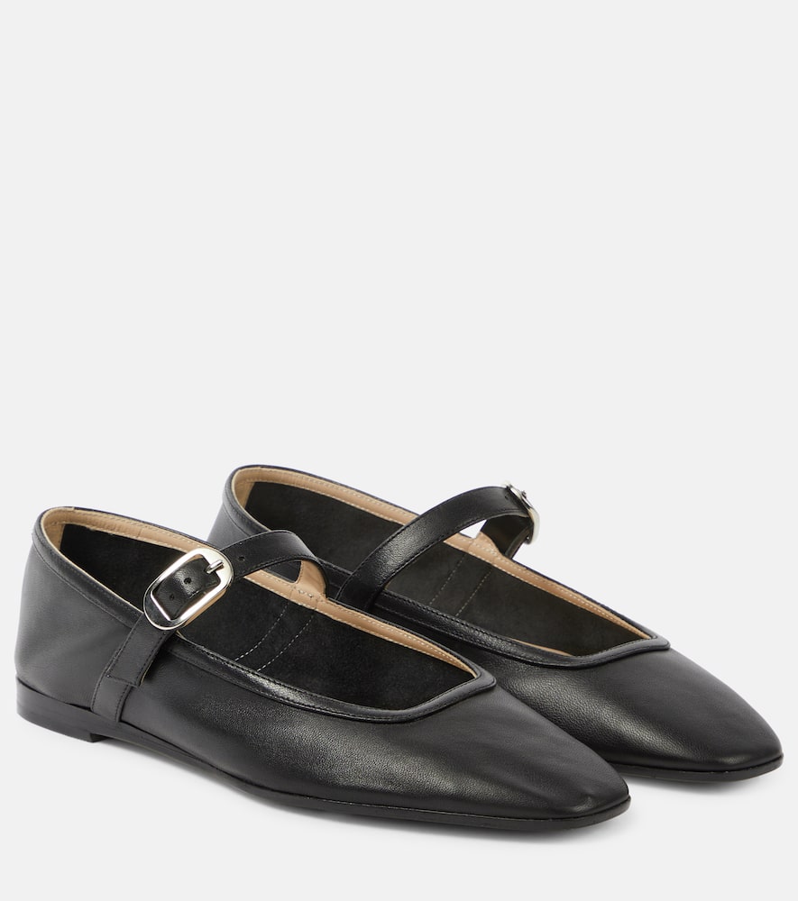 Le Monde B√É¬©ryl Leather Mary Jane ballet flats