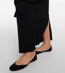 The Row Gemma suede ballet flats