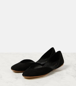 The Row Gemma suede ballet flats