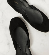The Row Gemma suede ballet flats